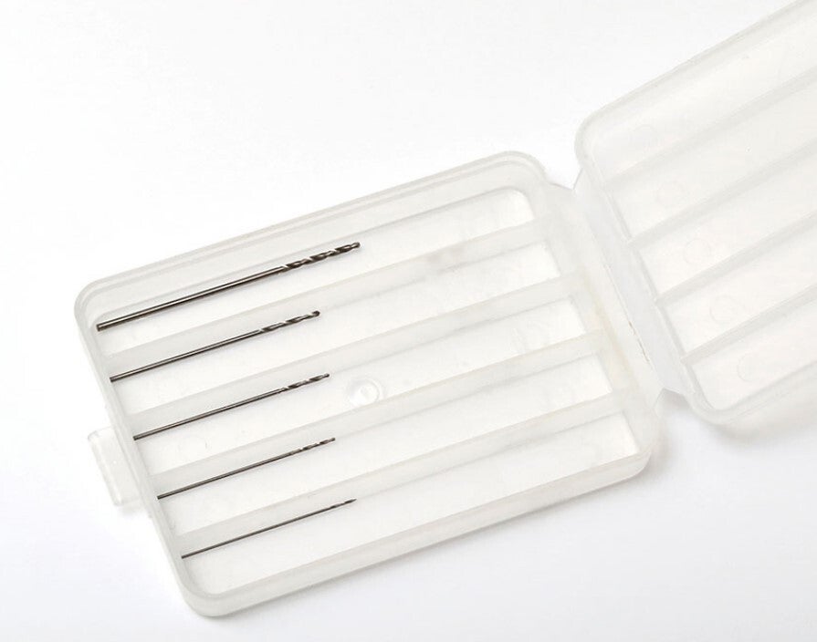 TAMIYA : REF : 74044 : TOOL / OUTILLAGE : Fine Drill Set / Jeu de Forets Fins (0,3 - 0,4 - 0,5 - 0,6 - 0,8 mm)