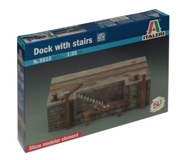 ITALERI : REF : 5615 : 1:35 : Scenery for Diorama : Dock with Stairs