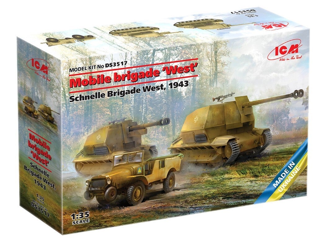 ICM : REF : DS 3517 : 1:35 : VEHICLE SET : "German WWII 'Mobile Brigade West 1943" (3)