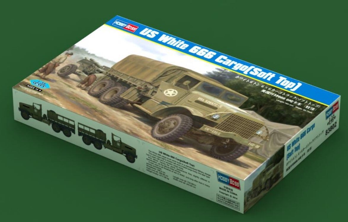 HOBBY BOSS : REF : 83802 : 1:35 : US : WMC : White 666 Cargo (Soft Top)