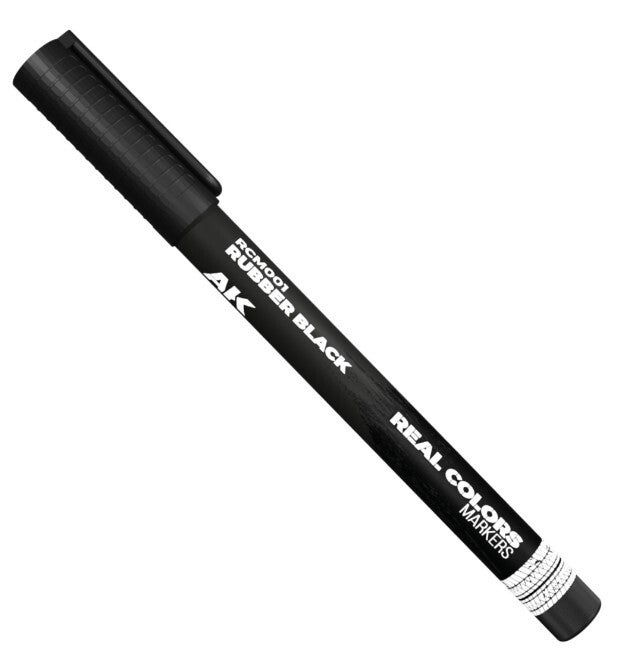 AK INTERACTIVE : REF : RCM001 : RC (REAL COLOR) MARKER SERIE : RUBBER BLACK (CAOUTCHOUC NOIR)