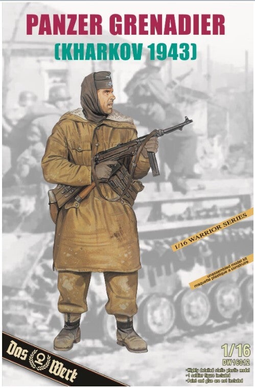 DAS WERK : REF : DW16012 : 1/16 ! FIG : German Panzergrenadier (Kharkov 1943) (WWII)