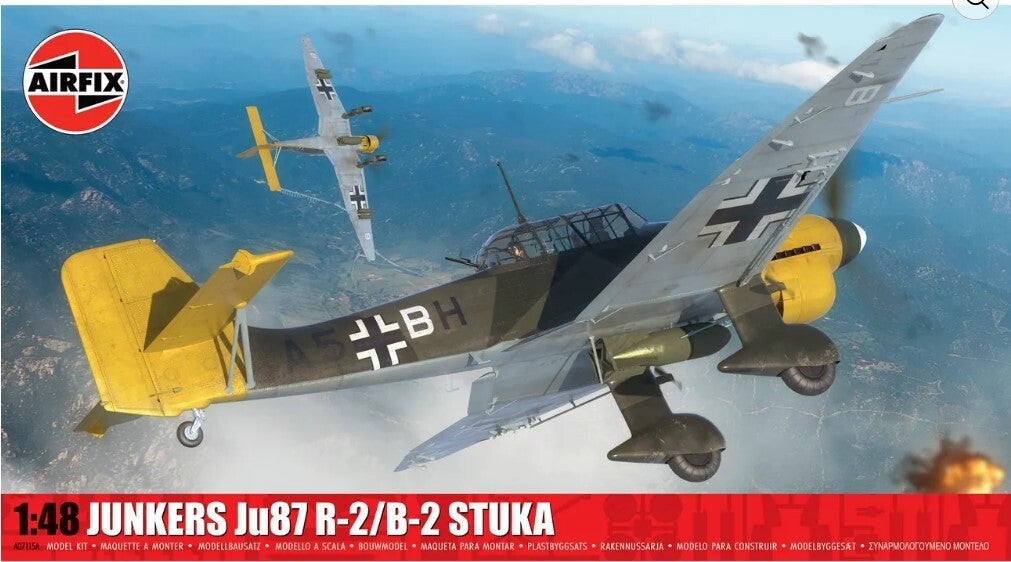 AIRFIX : REF : A07115A : 1:48 : German Junkers : Ju87 R-2/B-2 ("Stuka")