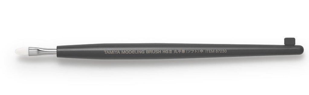 TAMIYA : REF : 87230 : BRUSH / PINCEAU : HG II SERIE : Rounded Flat / Arrondi Plat (Medium)