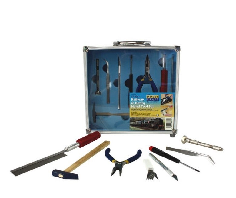 MODELCRAFT : REF : PTK1013 : TOOLS SET / SET D'OUTILS : 13 Pce RAILWAY & Hobby Hand Tool Set