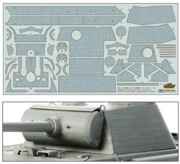 TAMIYA : REF : 12646 : TOOL / OUTILLAGE : ZIMMERIT COATING SHEET for 1/35 SCALE : PANTHER Ausf.G EARLY PRODUCTION