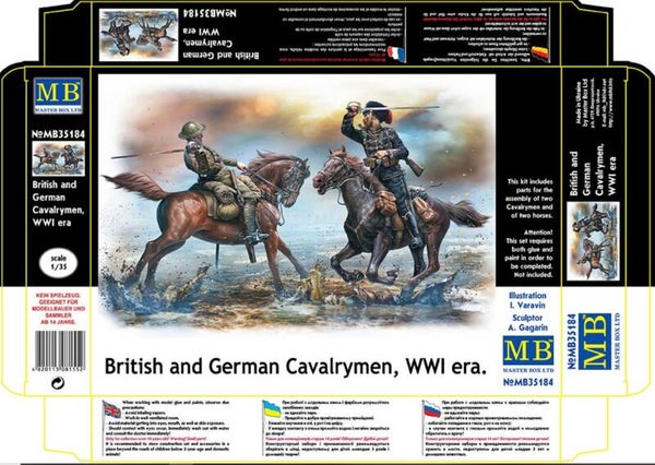 MASTER BOX LTD : REF : MB35184 : 1:35 : British & German Cavalry (WWI)