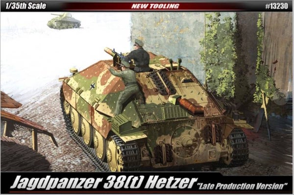 ACADEMY H. M. K. : REF : AC13230 : 1:35 : German Jagdpanzer 38(t) (Late Version)  ("Hetzer")