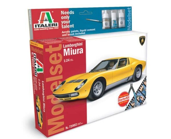 ITALERI : REF : 72002 : 1:24 : ITALY : Lamborghini : Miura (MODEL SET - STARTER KIT) (1966-1973)