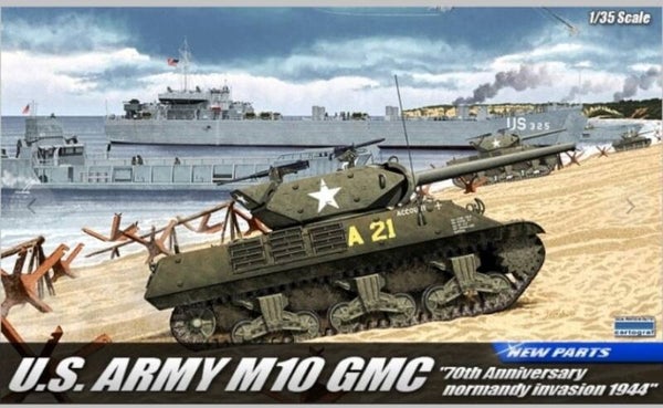 ACADEMY H. M. K. : REF : 13288 : 1:35 : M10 GMC (76,2mm Gun Motor Carriage) ("70th Normandy Invasion" 1944-2014) ("Wolverine")