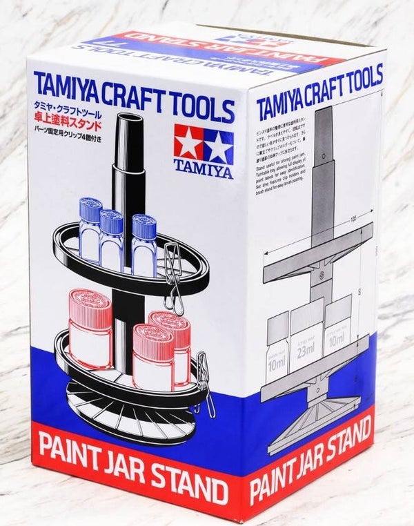 TAMIYA : REF : 74077 : TOOL / OUTILLAGE : Rotating Stand (SupportRotatif) for Paintings (Paint Jar Stand)