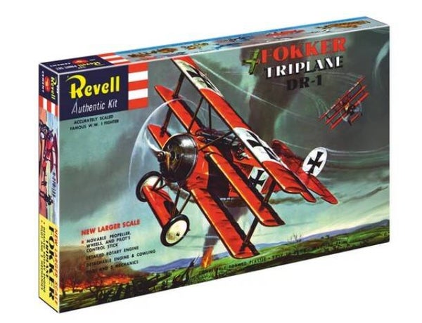REVELL : REF : 03762 : 1:28 : AIRCRAFT KIT : German : FOKKER : DR.1 Triplane (WWI) (AUTHENTIC KIT SERIE)