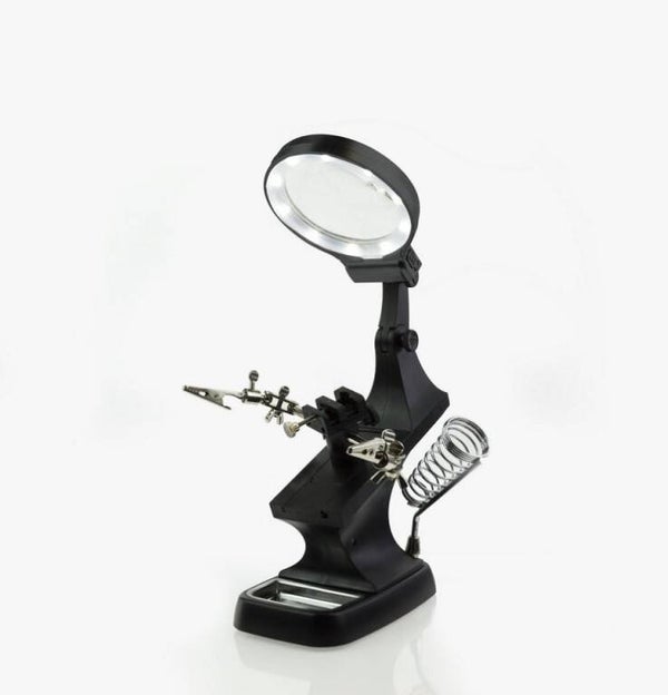 SHESTO (MODELCRAFT) : REF : PCL2004 : MATERIAL : Helping Hands & LED Magnifier Workstation