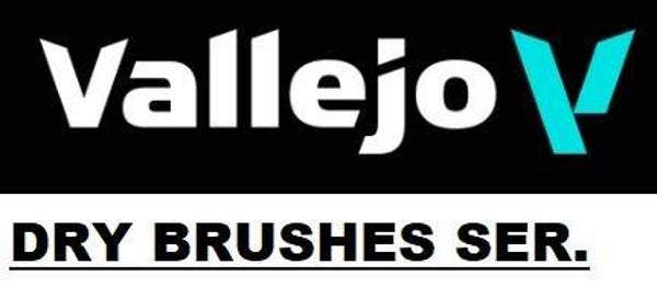VALLEJO : BRUSH : REF : VARIOUS : DRY BRUSH SERIE : Natural Hair Dry Brush (S - M - L - XL)