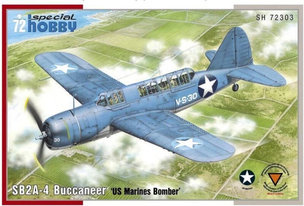 SPECIAL HOBBY (S.H.) : REF : SH72303 : 1:72 : AIRCRAFT KIT : US : BREWSTER : SB2A-4 Buccaneer ("US Marines Bomber")