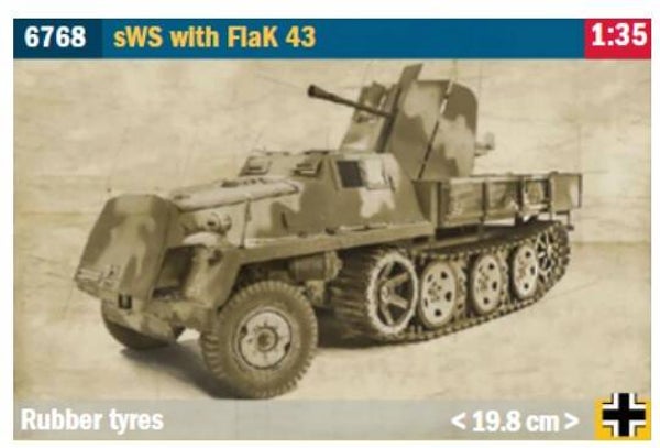 ITALERI : REF : 6768 : 1:35 : German SWS (Schwerer Wehrmachtschlepper) (With Flak 43)