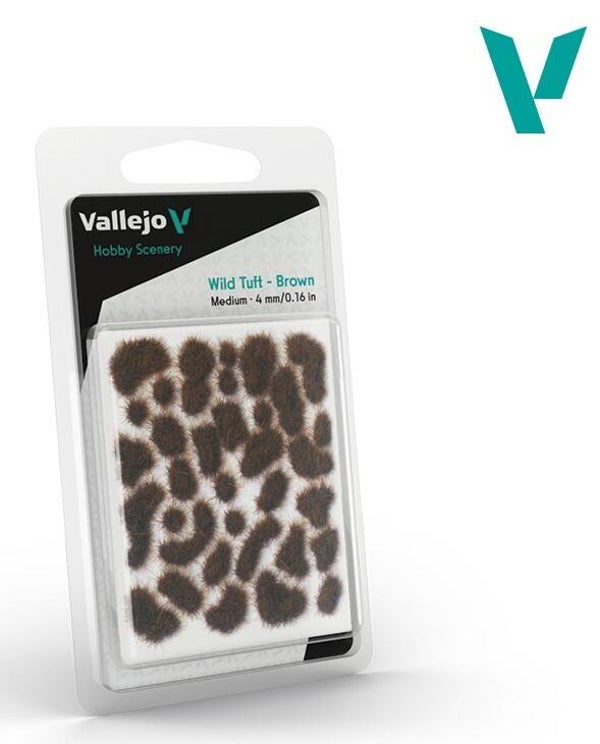 VALLEJO : REF : SC411 : 1:35 : FOR DIORAMA : SCENERY : PLANT / TREE : Wild Tuft – Brown