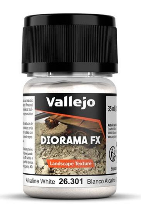 VALLEJO : REF : VAL26301 : DIORAMA EFFECTS : FX SERIE : LANDSCAPE TEXTURES : Alkaline White 0.5-1 mm (50 g)