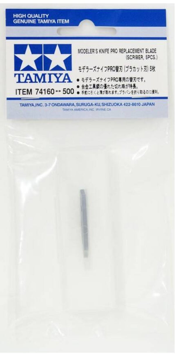 TAMIYA : REF : 74160 : TOOL / OUTILLAGE : Replacement Blade (For Scriber II, 5 Pcs) / Lame de Rechange (Scribber II)