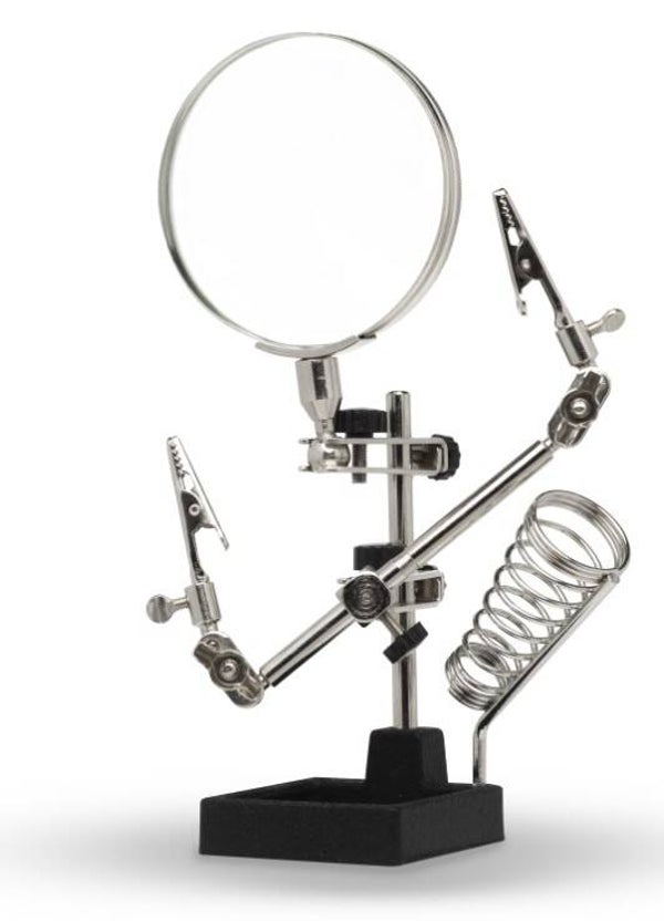 SHESTO (MODELCRAFT) : REF : PCL2300 : MATERIAL : Helping Hands & Glass Magnifier (Aide Mains et Loupe en Verre)
