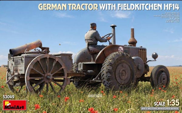 MINIART : REF : MINIART 53049 : 1:35 : German : LANZ BULLDOG : Tractor with Fieldkitchen (HF14)