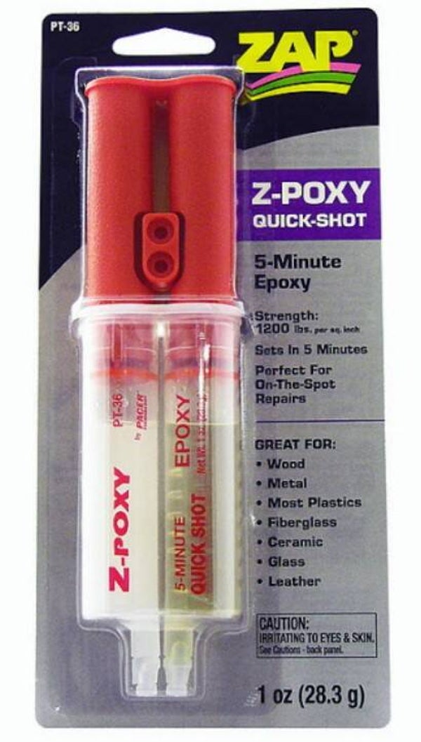 ZAP : REF : ZAPPT36 : EPOXY : ZAP Z-Poxy Quick-Shot 5 Minute (28.3g)