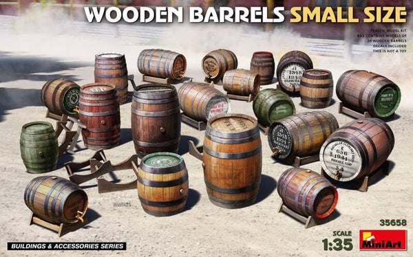 MINIART : REF : MINIART35658 : 1:35 : Wooden Barrels Small size