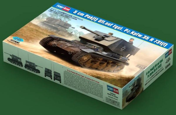 HOBBY BOSS : REF : 83808 : 1:35 : German 5 cm Pak(t) Sfl.auf Fgst. Pz.Kpfw.35 R 731 (f)