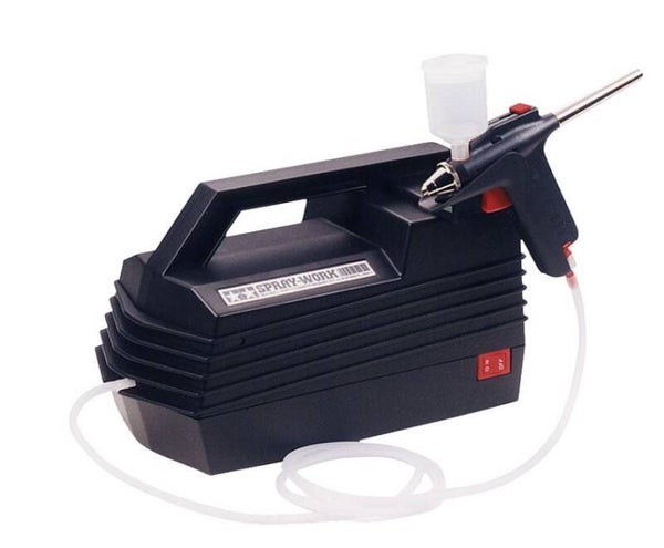 TAMIYA : REF : 74520 : COMPRESSOR / COMPRESSEUR : SPRAY-WORK BASIC AIR COMPRESSOR (WITH AIRBRUSH)