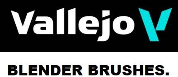 VALLEJO : BRUSH : REF : VARIOUS : BLENDER SERIE : Flat Angled Synthetic Brush (S - M - L)