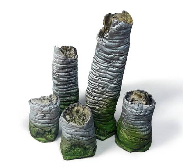 VALLEJO : REF : VALSC301 : 1:35 : PLANT / TREE : Broken Palm Trunks (Troncs de palmiers cassés)