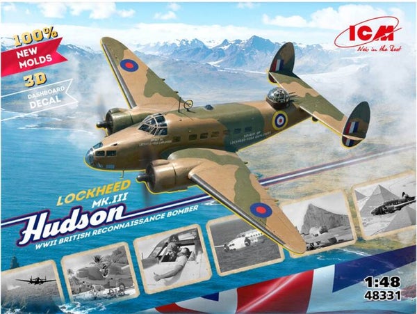 ICM : REF : 48331 : 1:48 : US : LOCKHEED : Hudson Mk III (RAF Reconnaissance Bomber)