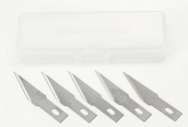 TAMIYA : REF : 74099 : TOOL / OUTILLAGE : Modeler’s Knife Pro Replacement Blade (Straight) (5 Pcs)