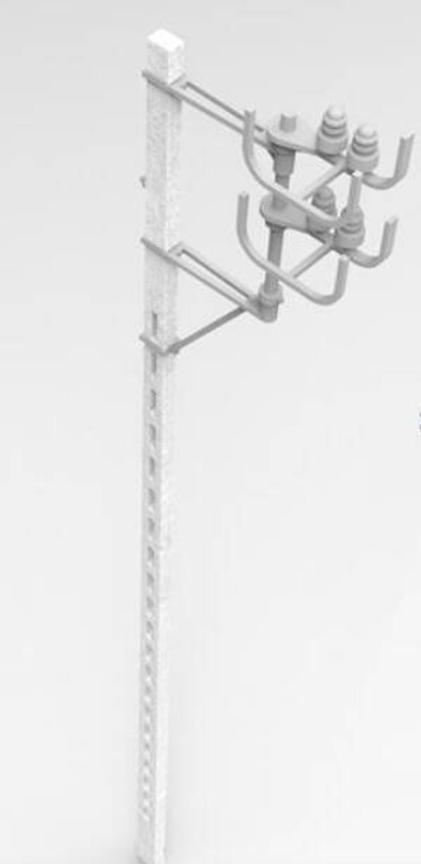 HD MODELS : REF : HDM35016 : 1:35 : DIORAMA ACCESSORY : French Concrete Electric Pole / Poteau Electrique en Béton Français