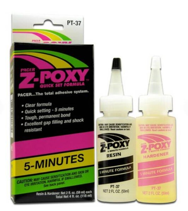 ZAP : REF : ZAPPT37 : EPOXY : ZAP 5 Minute Z-Poxy 4oz (118 ml total)