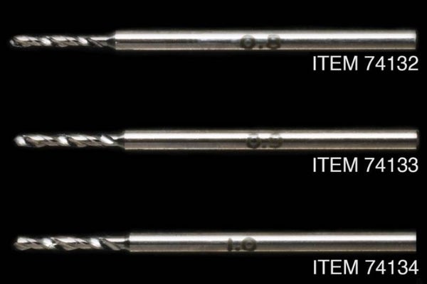 TAMIYA : REF : 74132 : TOOL / OUTILLAGE : Fine Pivot Drill Bit (Foret de Précision) 0.8 mm (Shank Dia. 1.5 mm)