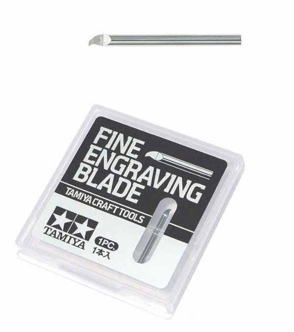 TAMIYA : REF : 74147 : TOOL / OUTILLAGE : Fine Engraving Blade (0.4mm) / Pointe à Graver (0,4mm)