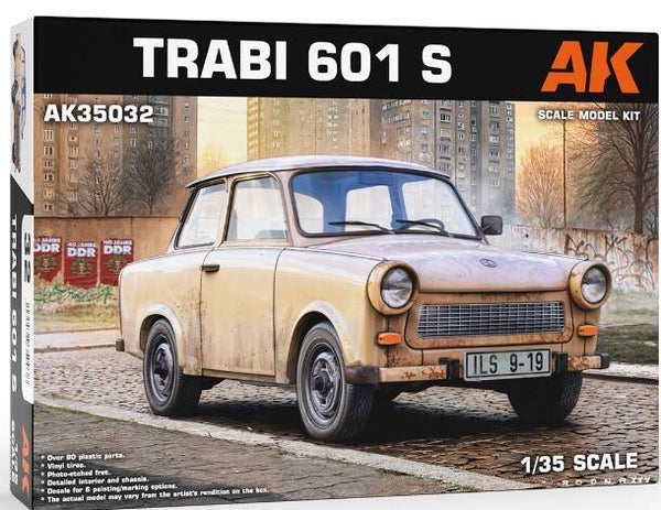 AK INTERACTIVE : REF : AK35032 : 1:35 : GERMANY (EX RDA) : AWZ : TRABANT : TRABI 601 S (1964-1990)