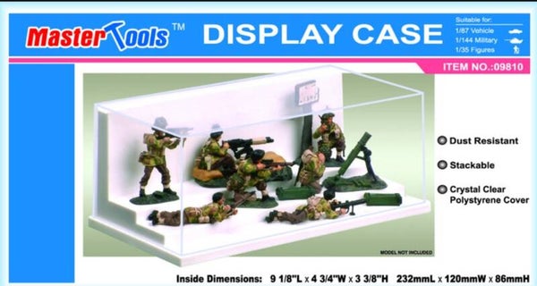 MASTER TOOLS (Trumpeter) : REF : 09810 : DISPLAY CASE (VITRINE) : 232 x 120 x 86 mm