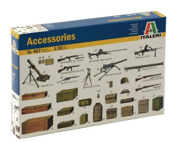 ITALERI : REF : 407 : 1:35 : ACCESSORY : Accessories for Allied (Various)