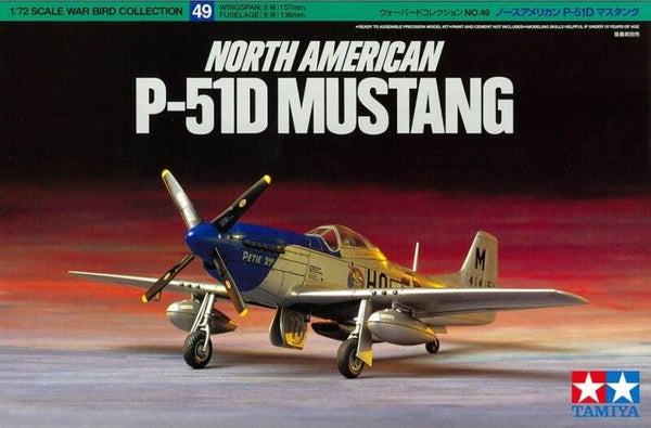 TAMIYA : REF : 60749 : 1:72 : WAR BIRD COLLECTION : US : NORTH AMERICAN : P-51D MUSTANG