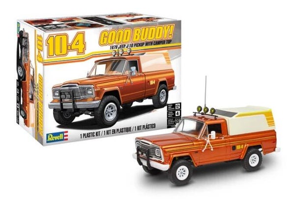REVELL : REF : 14568 ? : 1:24 : US : AMC : Jeep J-10 Pick-Up (With Camping-Car) (1974-1987)