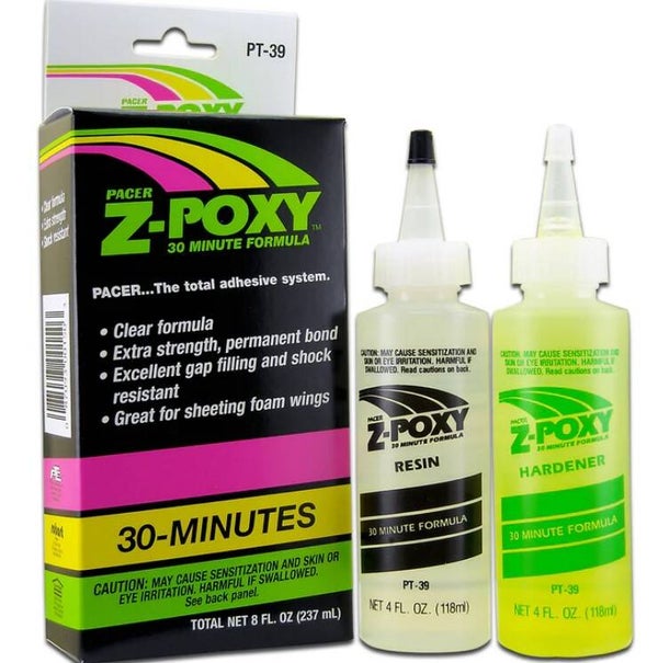 ZAP : REF : ZAPPT39 : EPOXY : ZAP 30 Minute Z-Poxy 8oz (236 ml total)