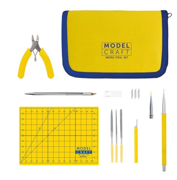 SHESTO (MODELCRAFT) : REF : PTK1000 : TOOLS SET / SET D'OUTILS : Micro Tool Set / Ensemble de Micro-Outils