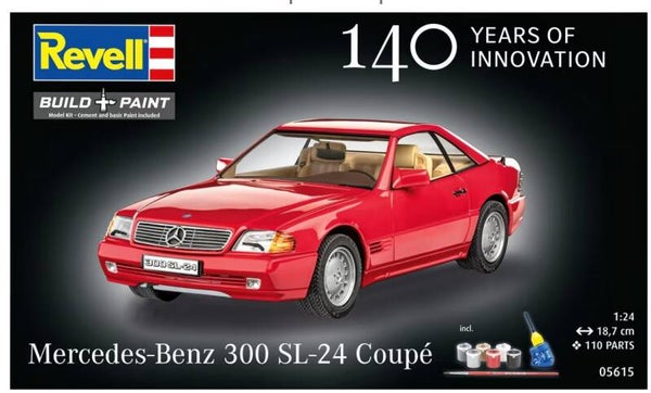 REVELL : REF : 05615 : 1:24 : German : MERCEDES-BENZ : 300 SL-24 Coupé (100 Years of Mercedes-Benz) (1989-1993)