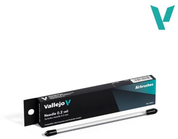 VALLEJO : REF : 90014 : AIRBRUSH ACCESSORY : Replacement Needle 0.2 / Aiguille de Rechange 0,2 (FOR VAL REF : 90001 & 90002)