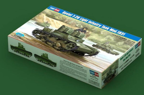 HOBBY BOSS : REF : 82494 : 1:35 : SOVIET : T-26 (Light Infantry Tank) (Model 1931)