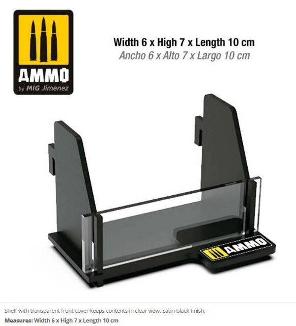 AMMO BY MIG J. : REF : A.MIG-8883 : MODULAR SYSTEM WORKSHOP SERIE : Shelving Small + Divider / Petite Étagère + Séparateur