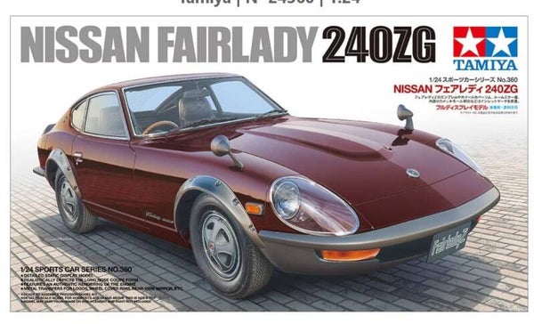 TAMIYA : REF : 24360 : 1:24 : JAPAN : NISSAN : Fairlady (Datsun 240Z) 240ZG  (1969-1973)