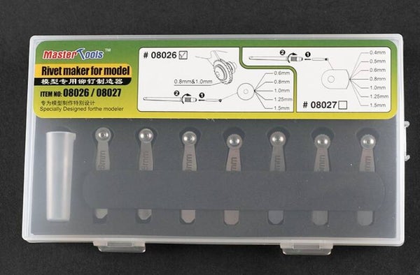 MASTER TOOLS (Trumpeter) : REF : 08026 : TOOL / OUTILLAGE : Rivet Maker SERIE N 1  (5 SIZES)